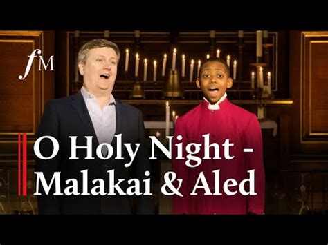 Malakai Bayoh sings ‘O Holy Night’ with Aled Jones in .